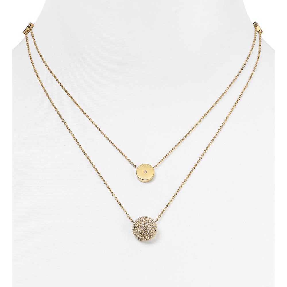 Michael Kors Dual Chain Pendant Necklace